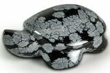Polished Snowflake Obsidian Turtle - California #331616-1